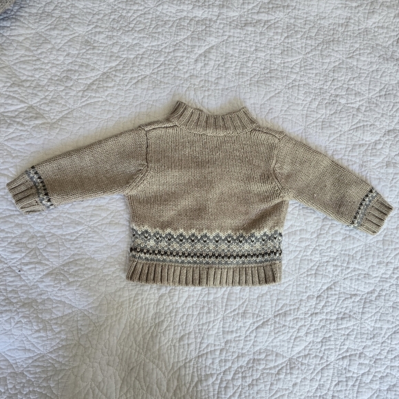 Jacadi Baby Knitted Cardigan Wool Blend Sweater 12 Months - Picture 8 of 11